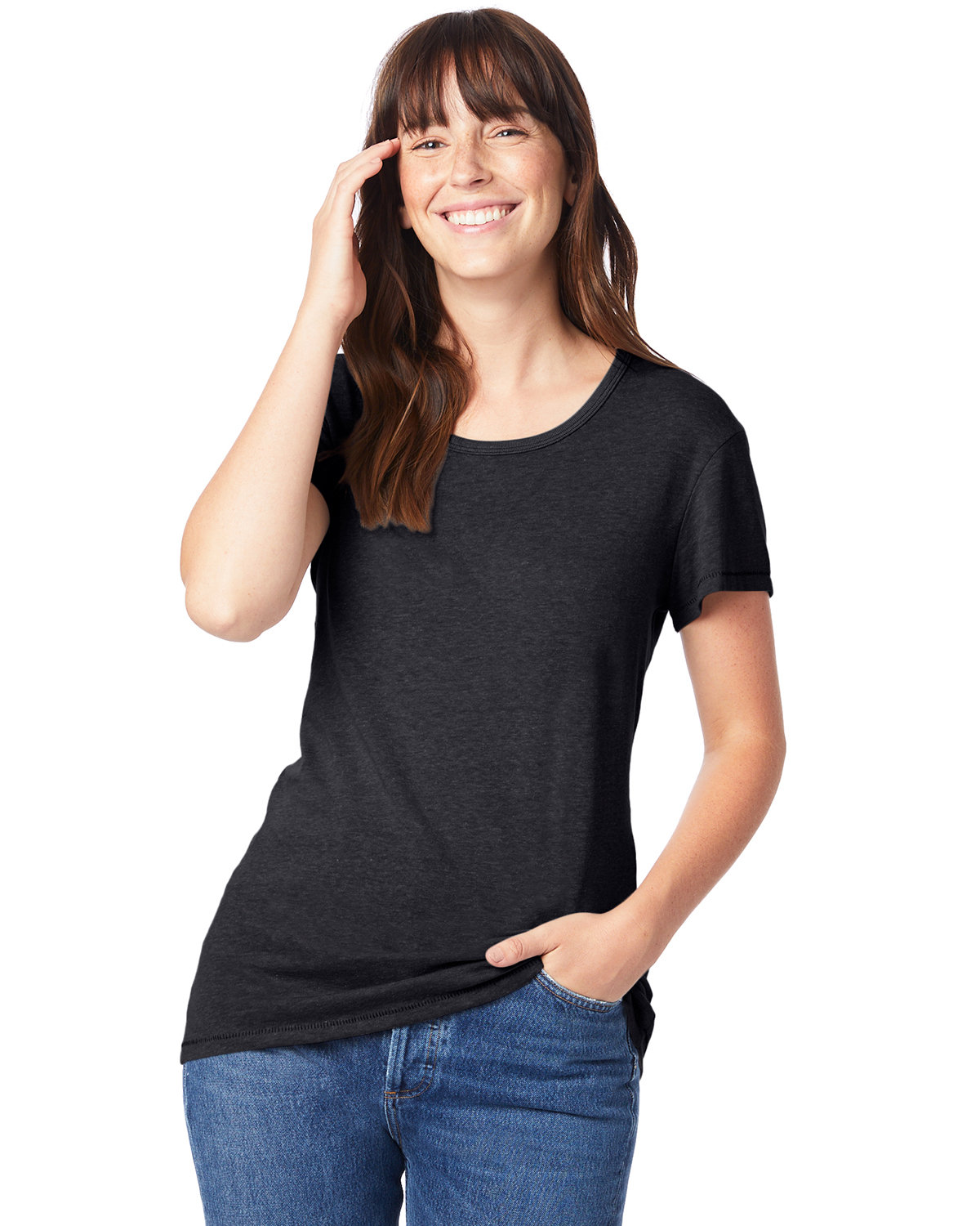 Alternative Ladies' Keepsake Vintage Jersey T-Shirt BLACK 