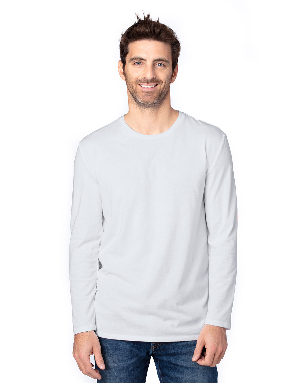 Threadfast Unisex Ultimate Long-Sleeve T-Shirt SILVER 
