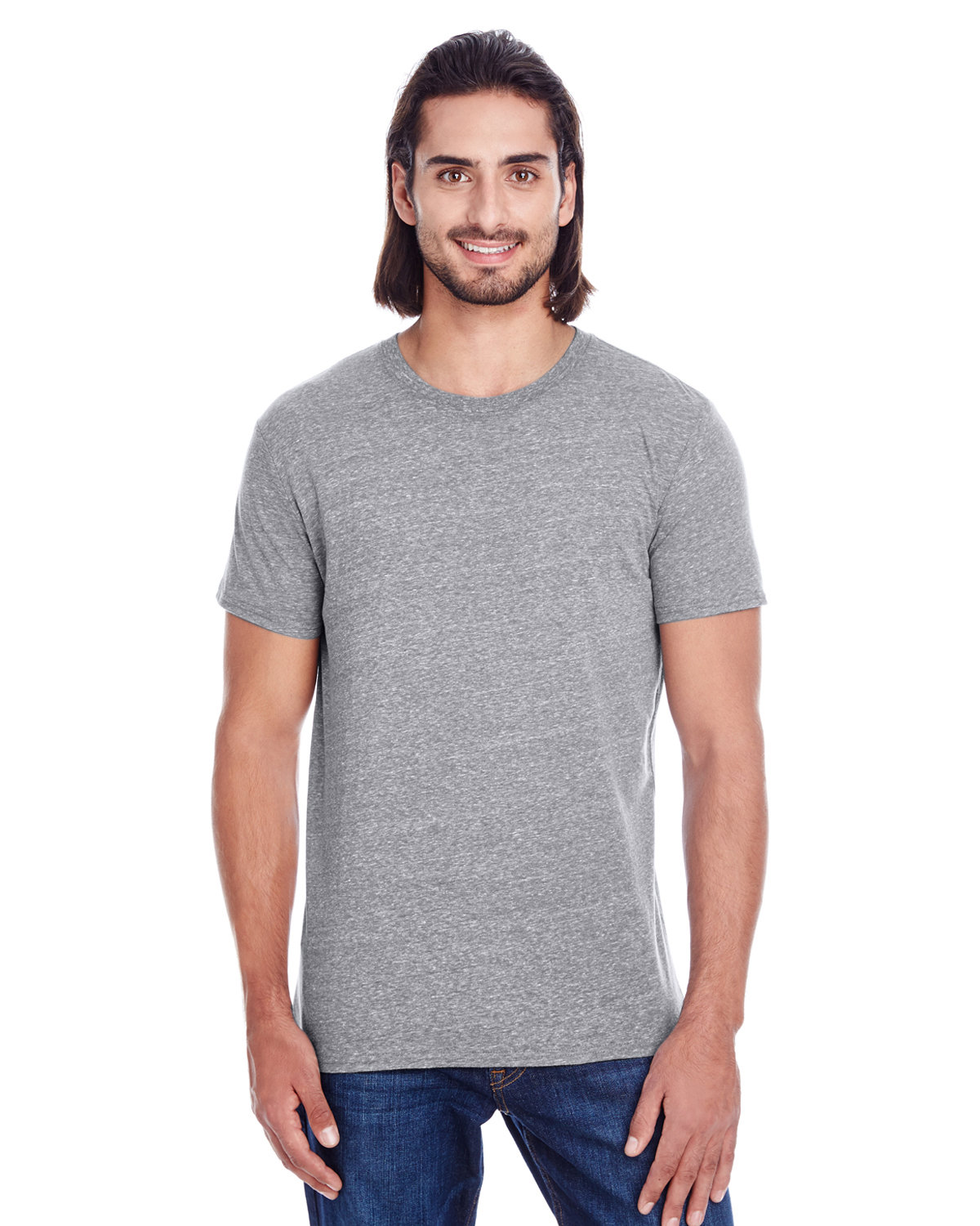 Threadfast Unisex Triblend Short-Sleeve T-Shirt GREY TRIBLEND 