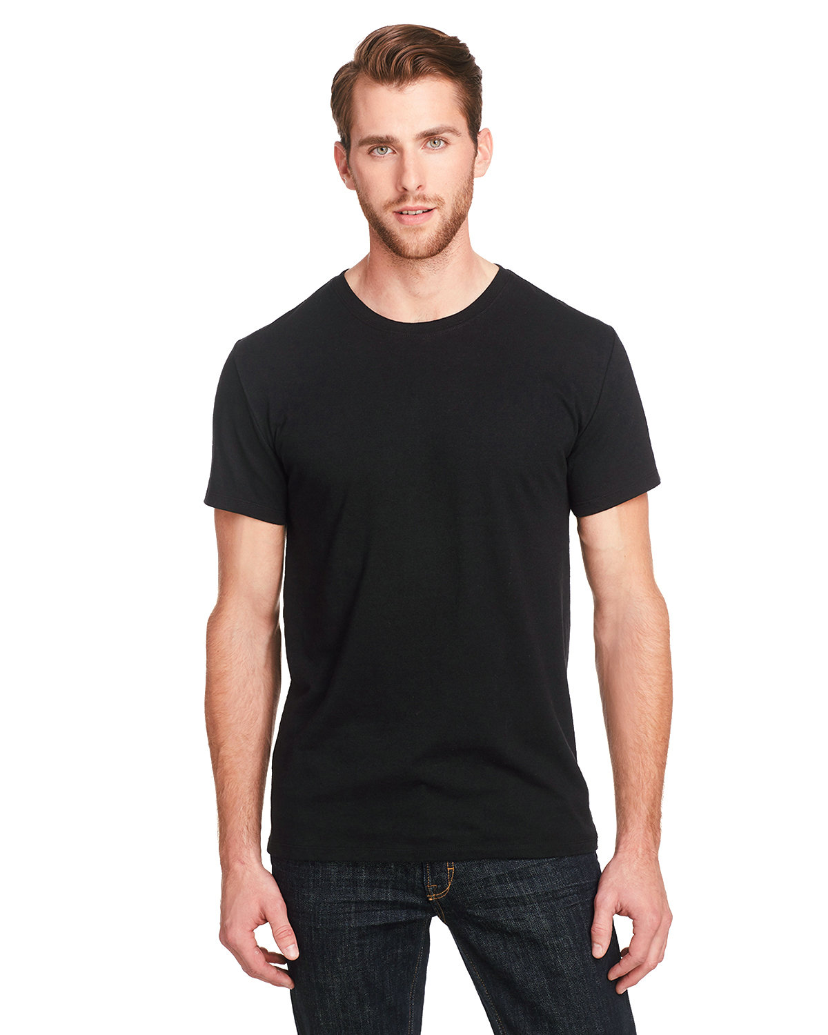 Threadfast Unisex Triblend Short-Sleeve T-Shirt SOLID BLK TRBLND 