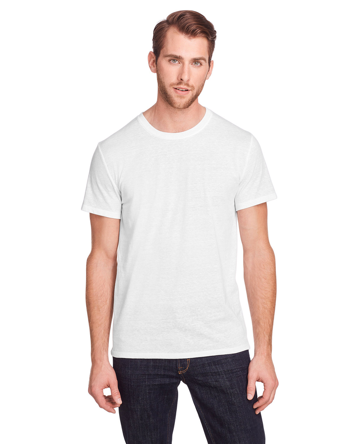 Threadfast Unisex Triblend Short-Sleeve T-Shirt SOLID WHT TRBLND 