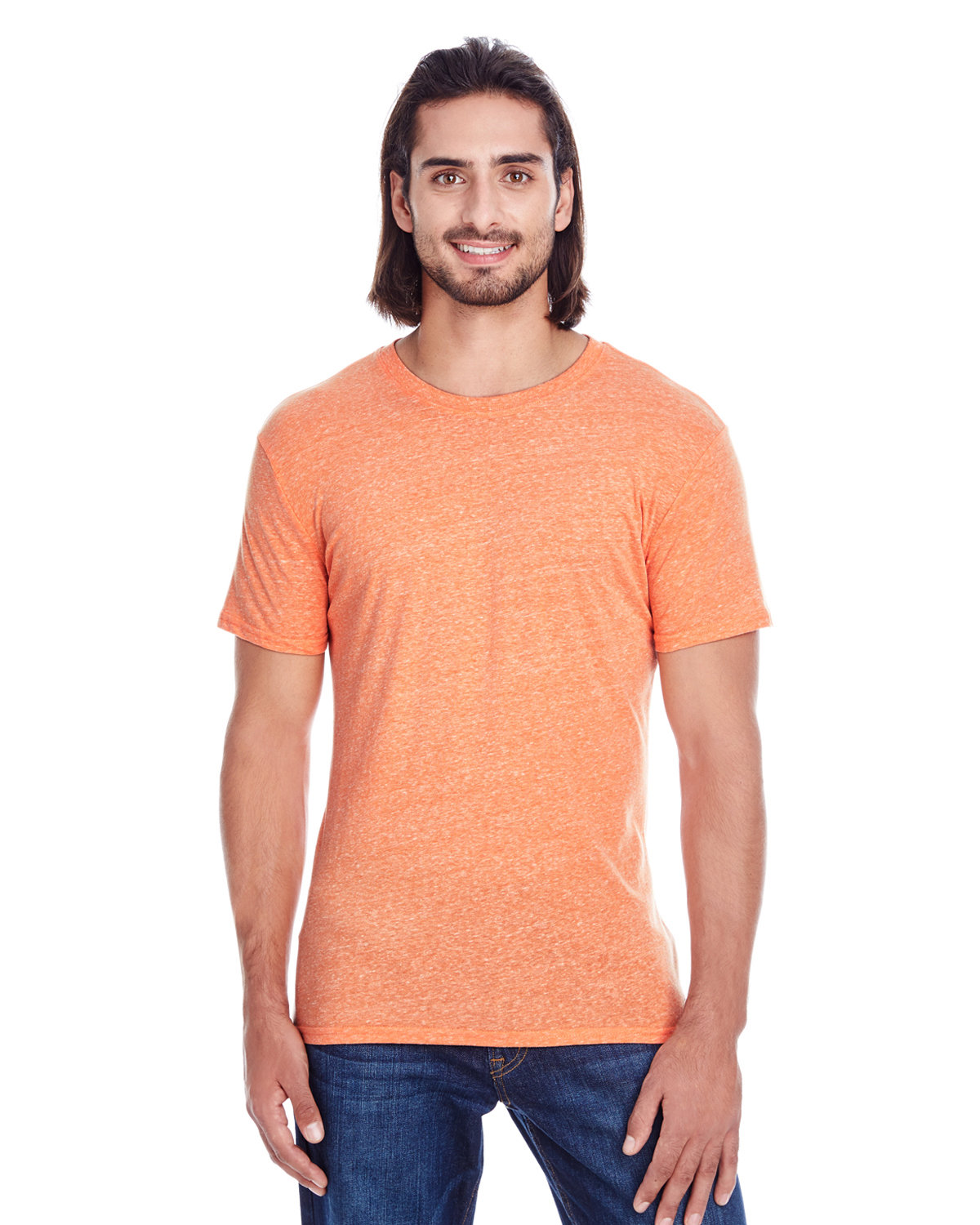 Threadfast Unisex Triblend Short-Sleeve T-Shirt ORANGE TRIBLEND 