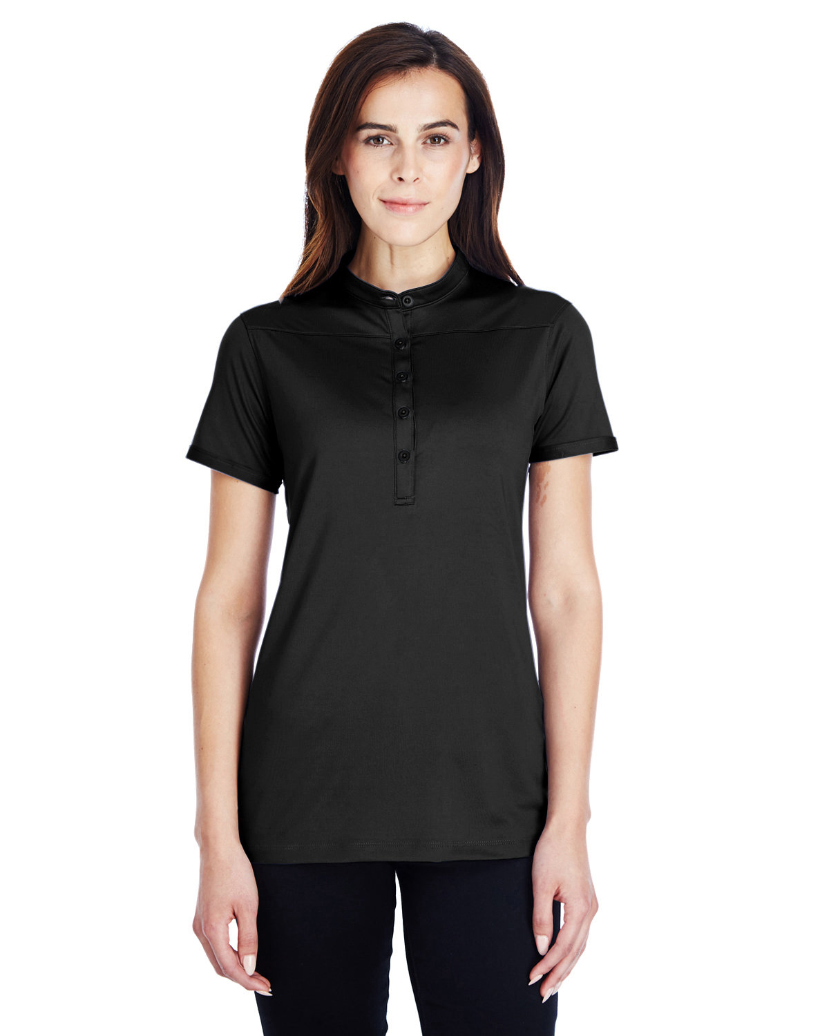 Under Armour SuperSale Ladies' Corporate Performance Polo 2.0 BLACK/ WHITE _001 