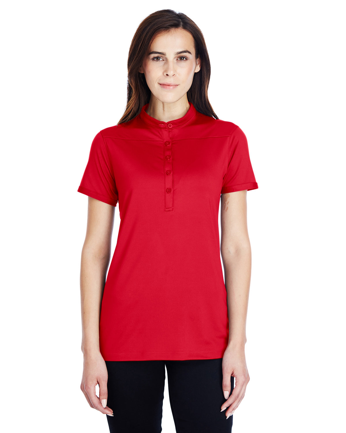Under Armour SuperSale Ladies' Corporate Performance Polo 2.0 RED/ WHITE _600 