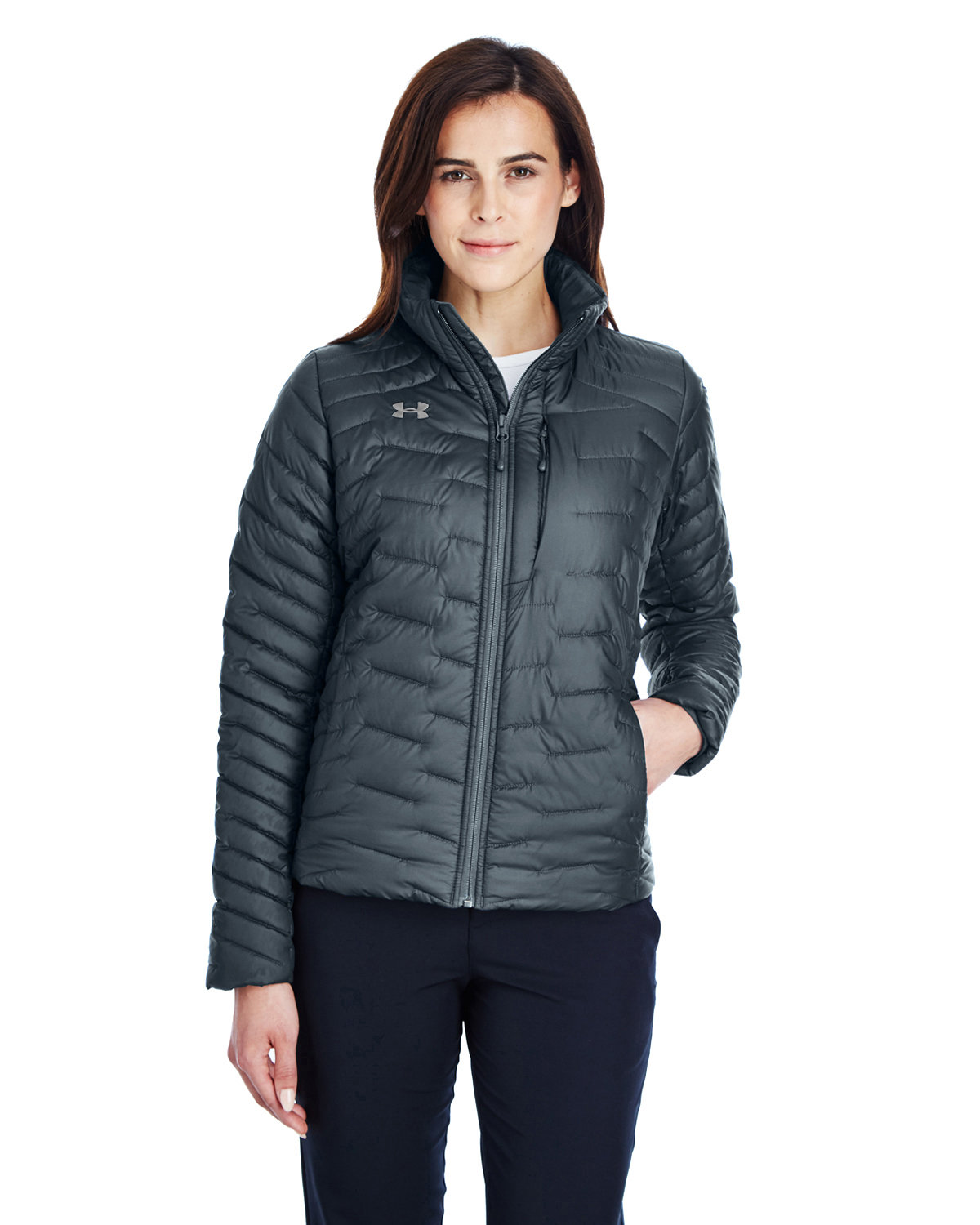 Under Armour SuperSale Ladies' Corporate Reactor Jacket STLTH GR/ ST _008 
