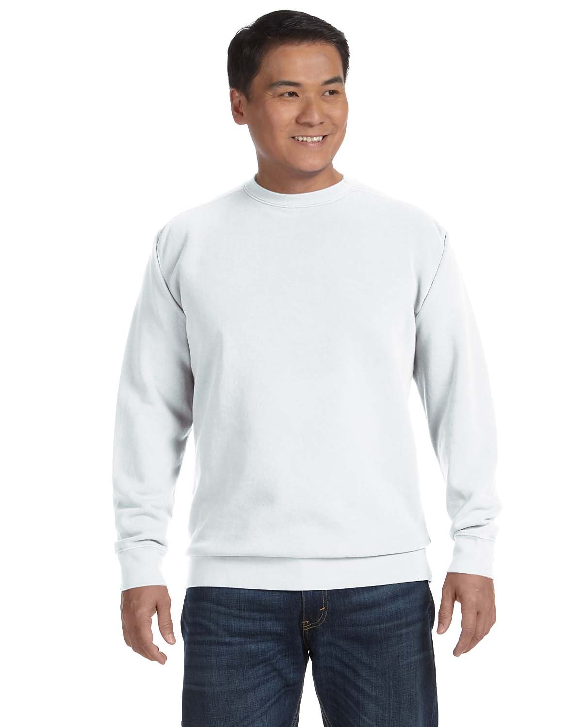 Comfort Colors Adult Crewneck Sweatshirt WHITE 