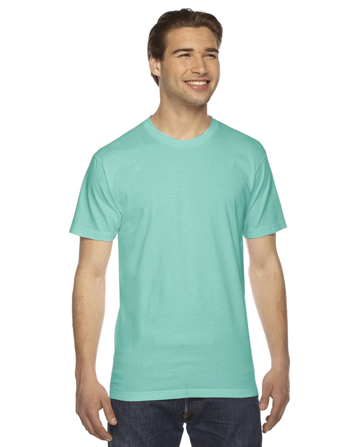 American Apparel Unisex Fine Jersey Short-Sleeve T-Shirt MINT 