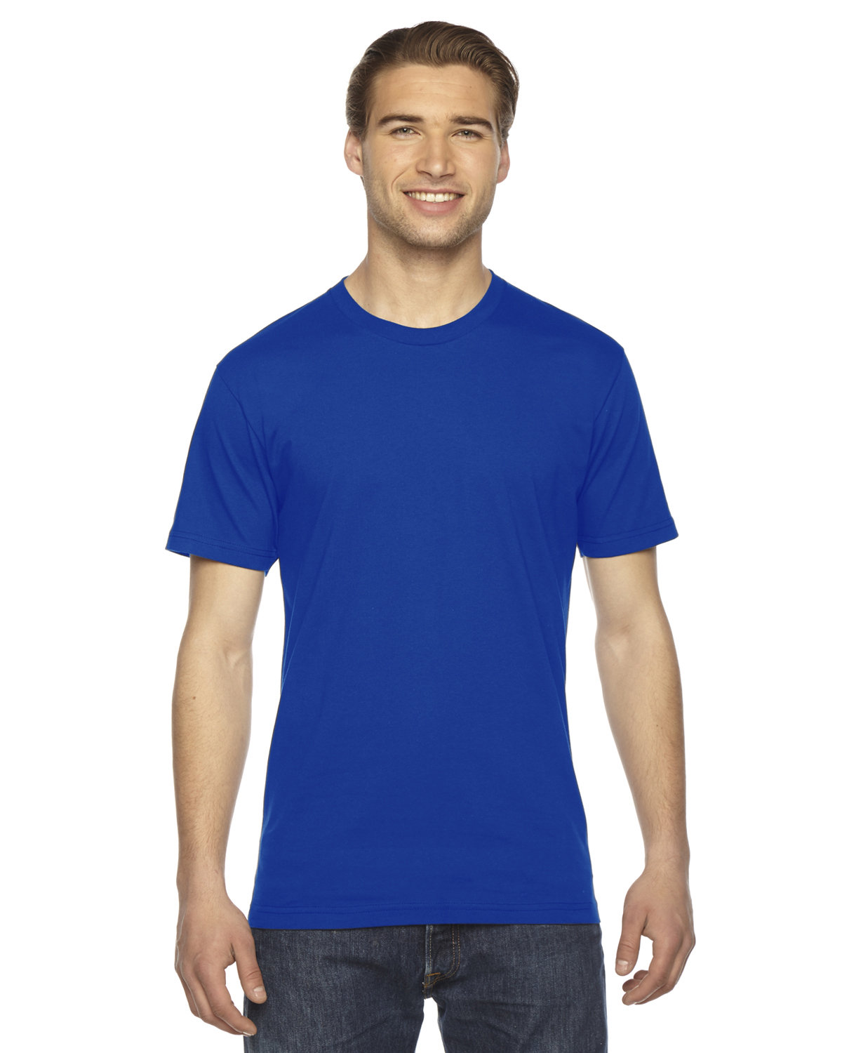American Apparel Unisex Fine Jersey Short-Sleeve T-Shirt ROYAL BLUE 