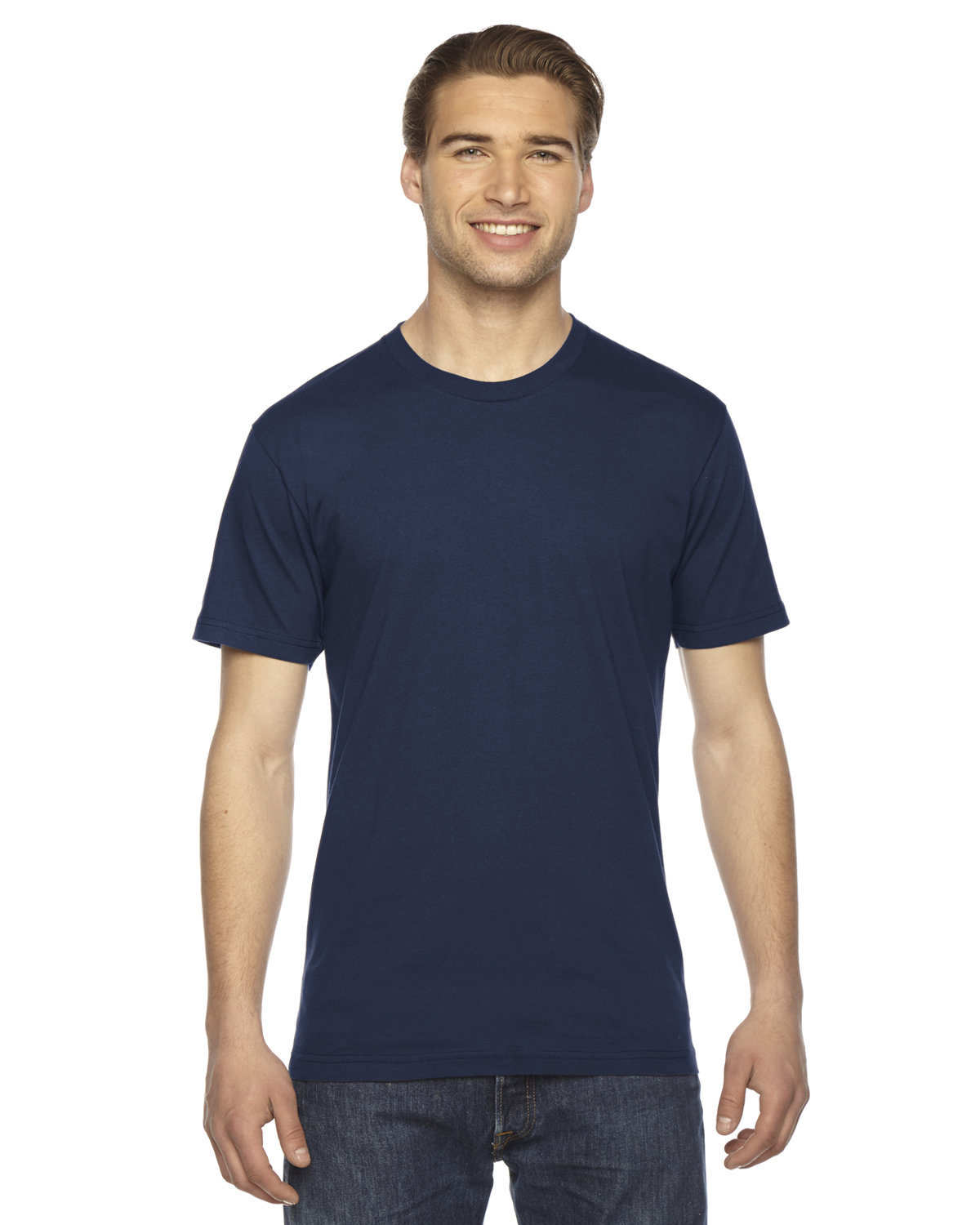American Apparel Unisex Fine Jersey Short-Sleeve T-Shirt NAVY 