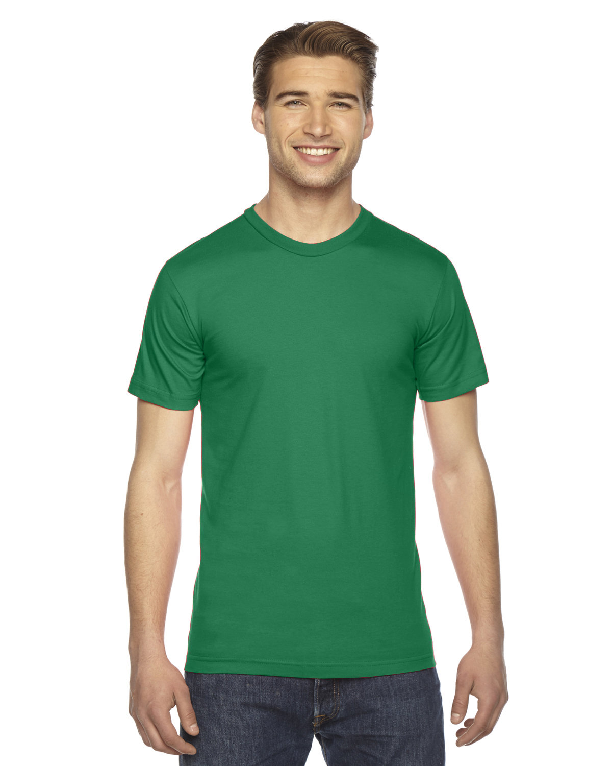 American Apparel Unisex Fine Jersey Short-Sleeve T-Shirt KELLY GREEN 
