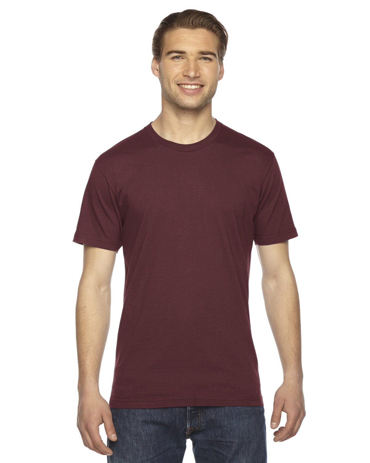 American Apparel Unisex Fine Jersey Short-Sleeve T-Shirt TRUFFLE 