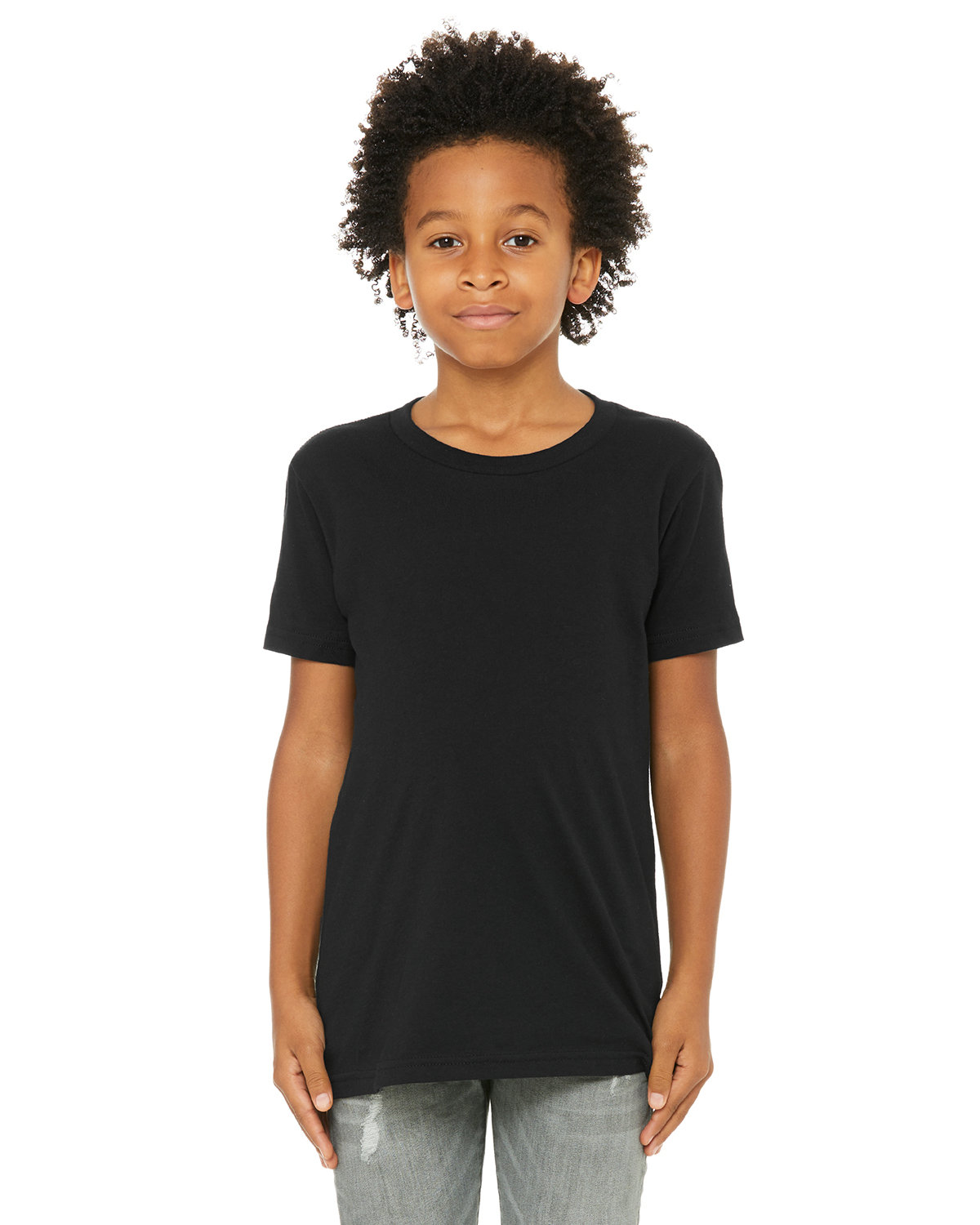 Bella + Canvas Youth Jersey T-Shirt BLACK 