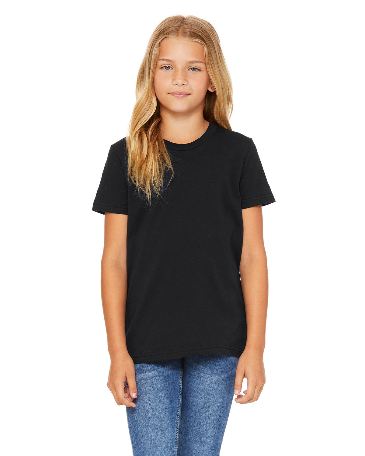 Bella + Canvas Youth Jersey T-Shirt VINTAGE BLACK 