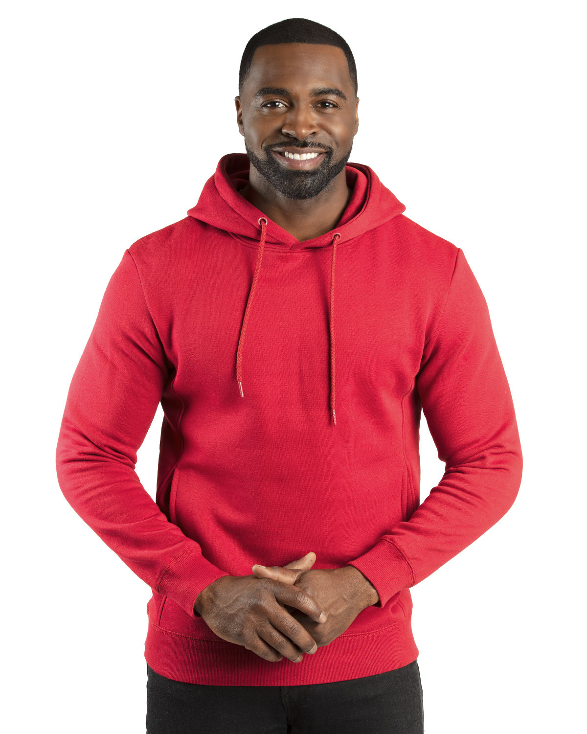 Threadfast Unisex Ultimate Fleece Pullover Hooded Sweatshirt RED 