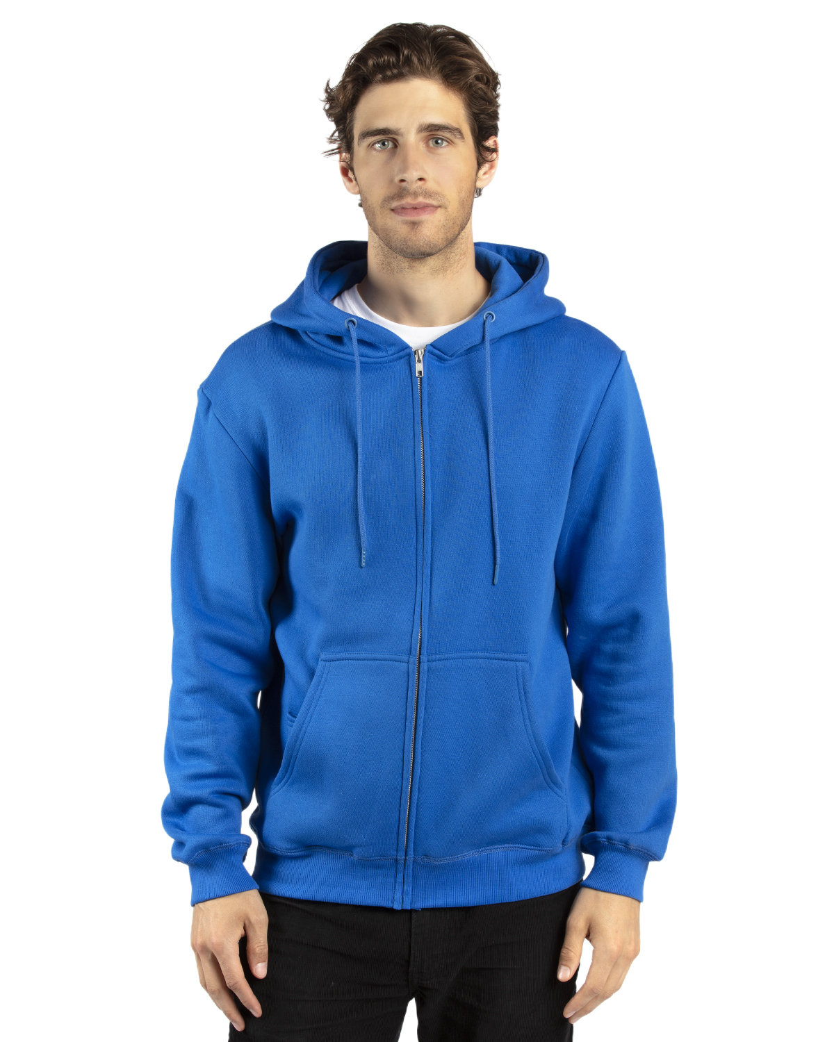 Threadfast Unisex Ultimate Fleece Full-Zip Hooded Sweatshirt ROYAL 
