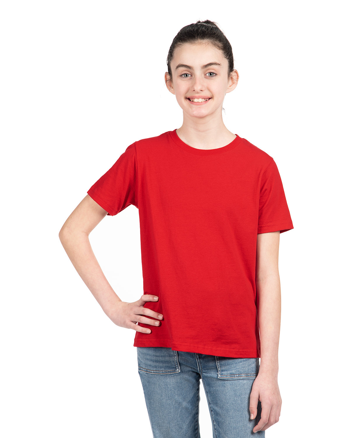 Next Level Youth Boys’ Cotton Crew RED 