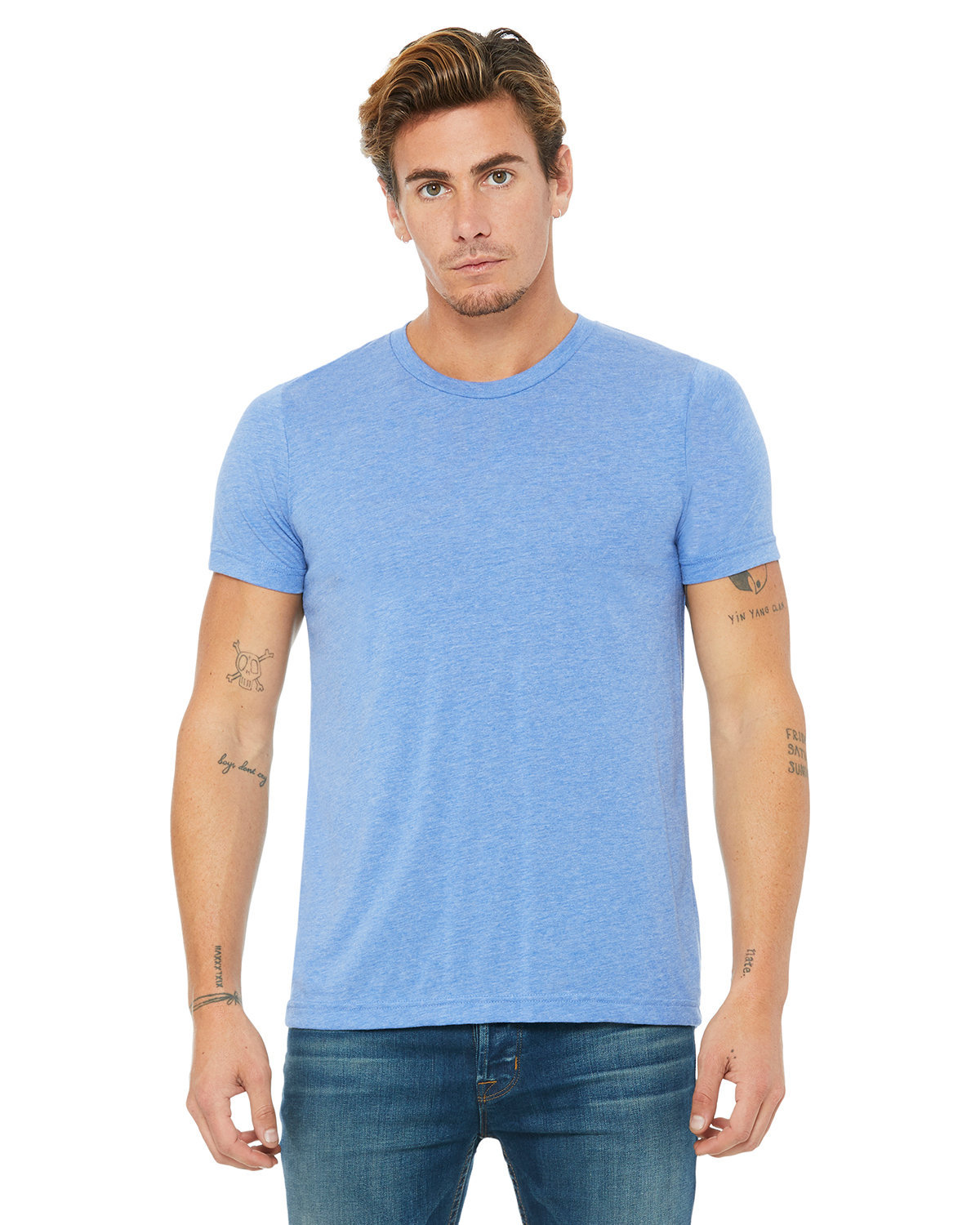 Bella + Canvas Unisex Triblend T-Shirt BLUE TRIBLEND 