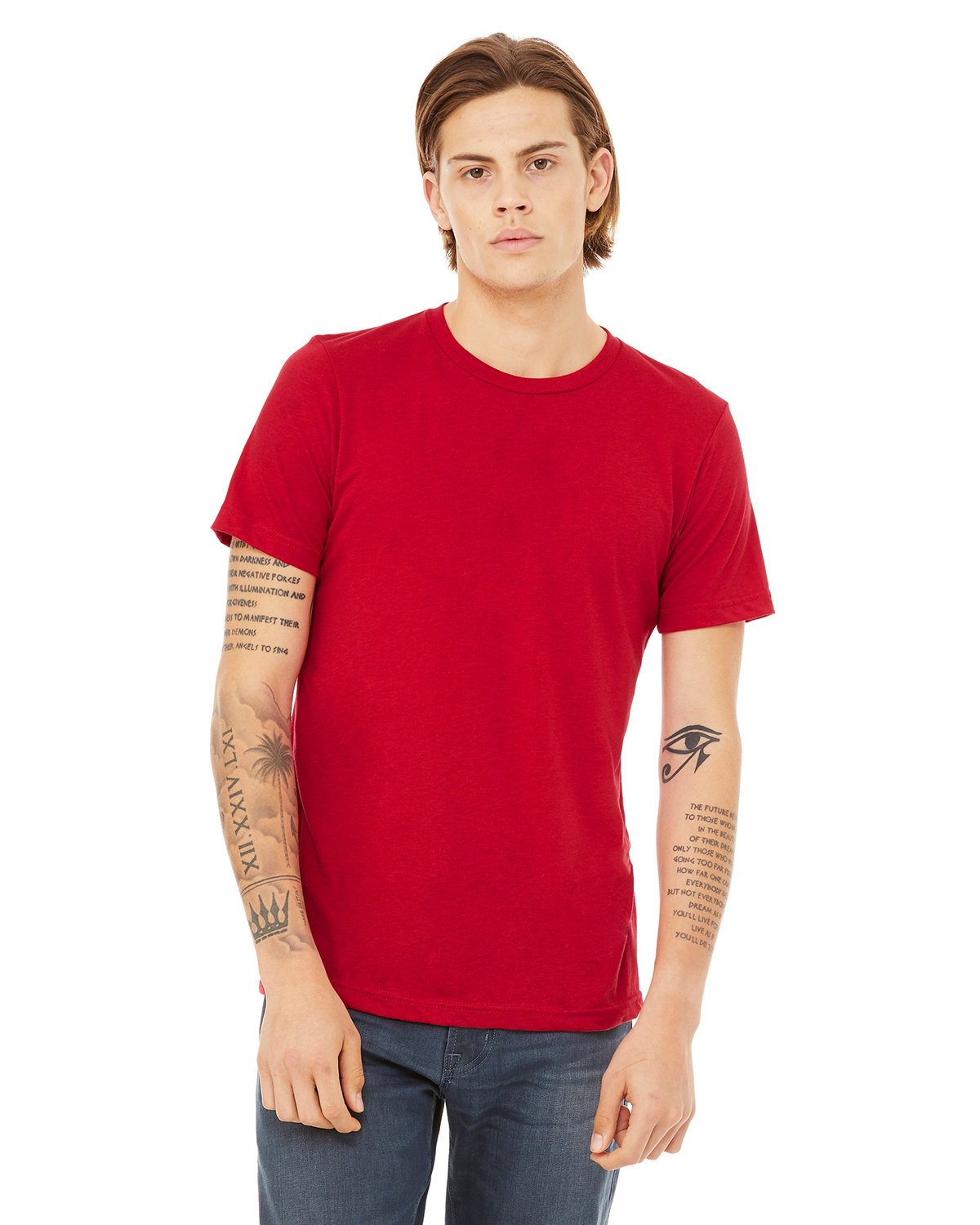 Bella + Canvas Unisex Triblend T-Shirt SOLID RED TRIBLN 