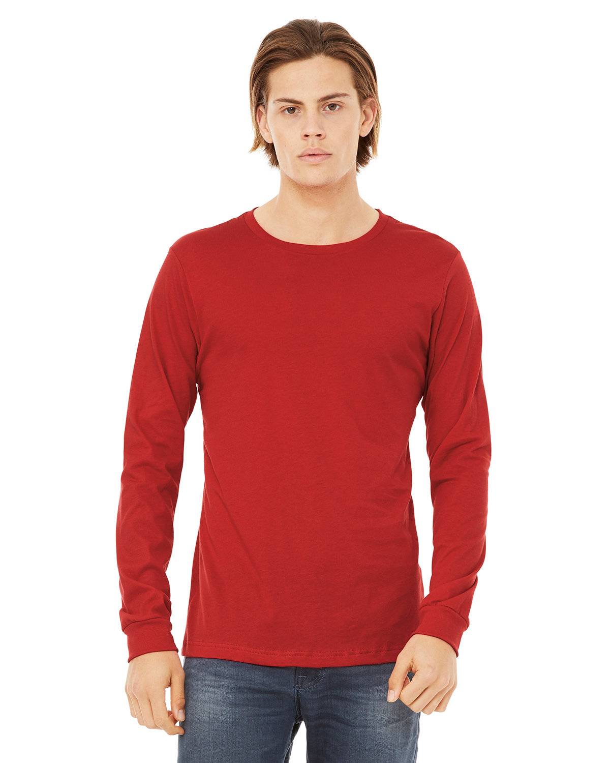 Bella + Canvas Unisex Jersey Long-Sleeve T-Shirt RED 