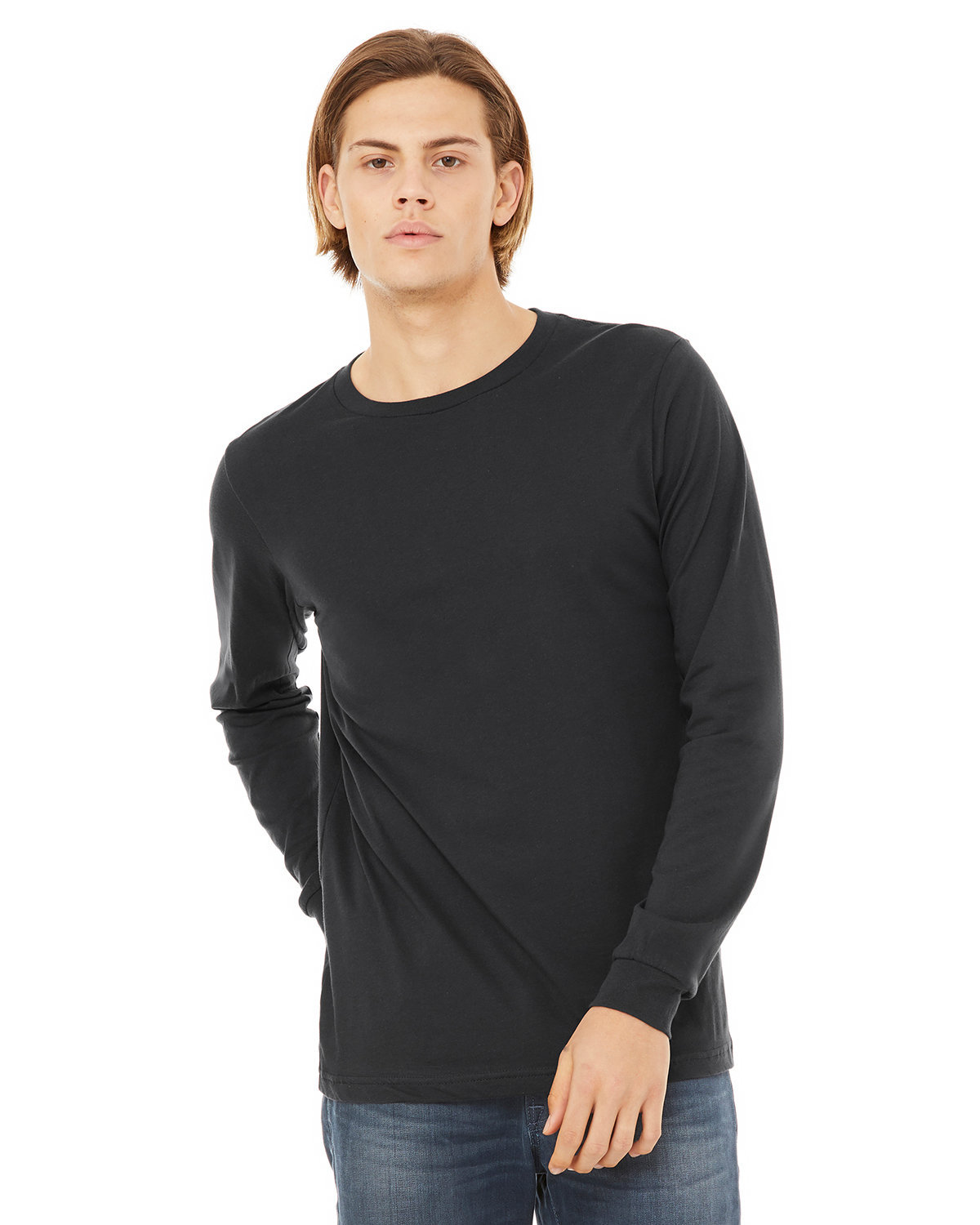 Bella + Canvas Unisex Jersey Long-Sleeve T-Shirt DARK GREY 