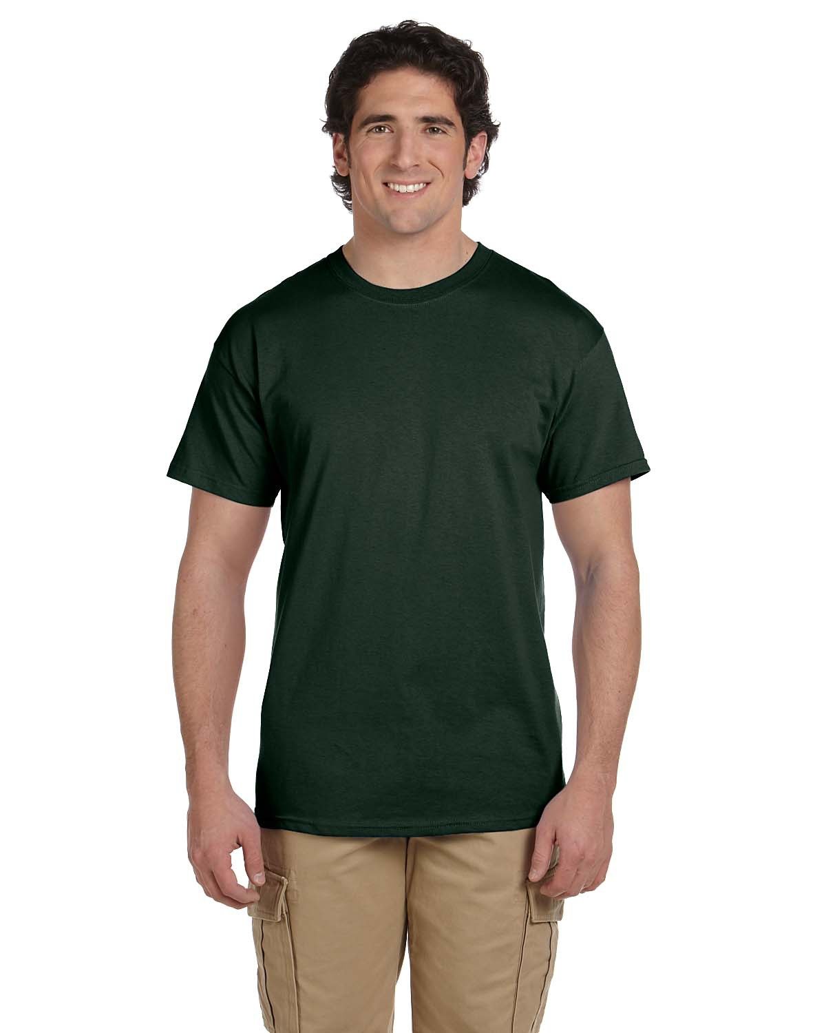 Fruit of the Loom Adult HD Cotton™ T-Shirt FOREST GREEN 