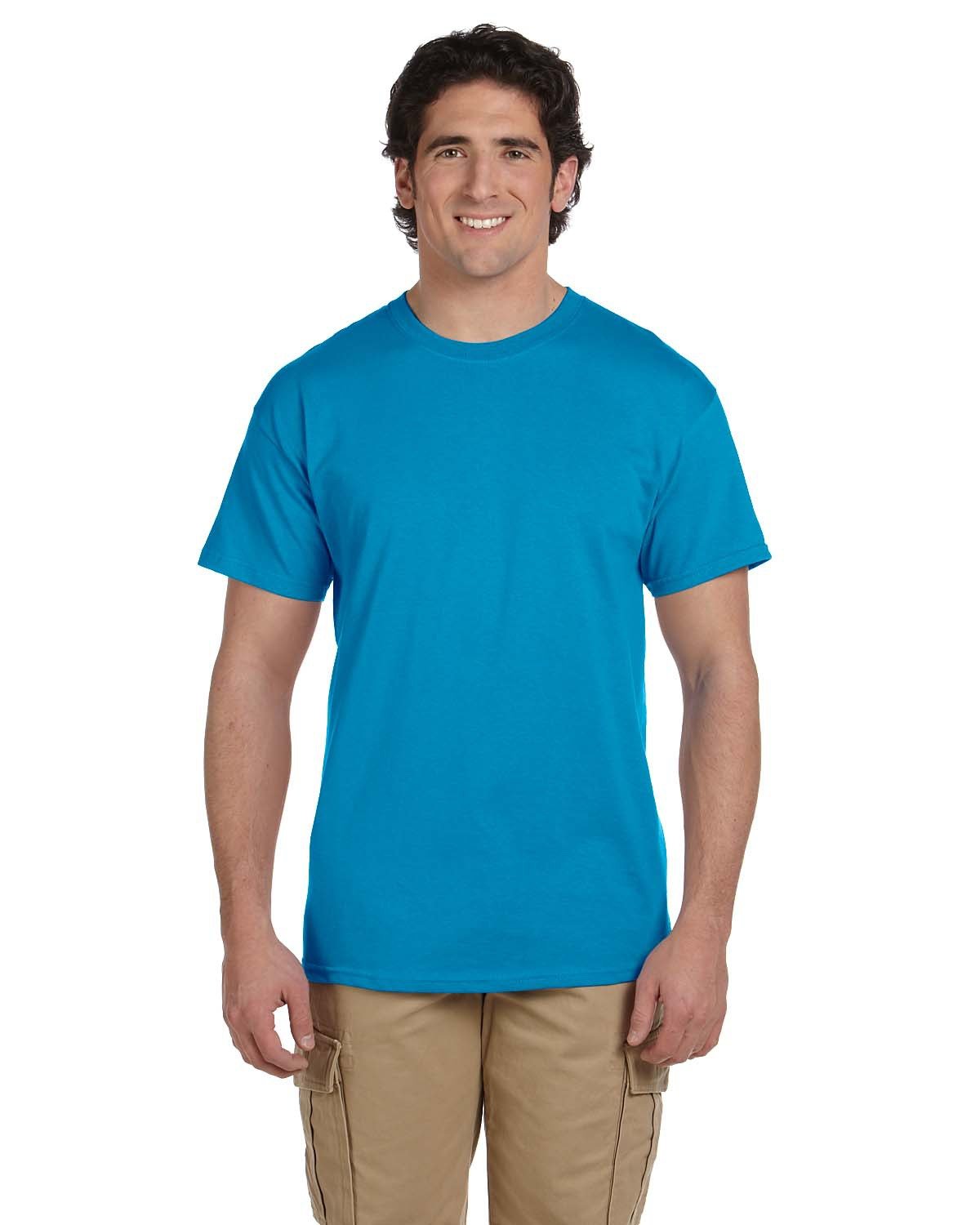 Fruit of the Loom Adult HD Cotton™ T-Shirt PACIFIC BLUE 