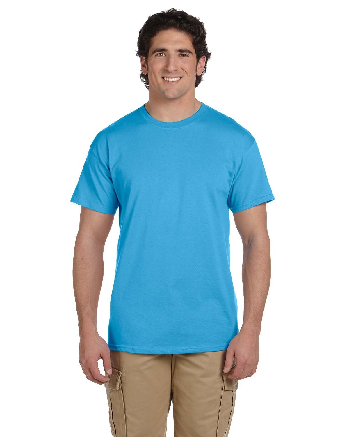 Fruit of the Loom Adult HD Cotton™ T-Shirt AQUATIC BLUE 