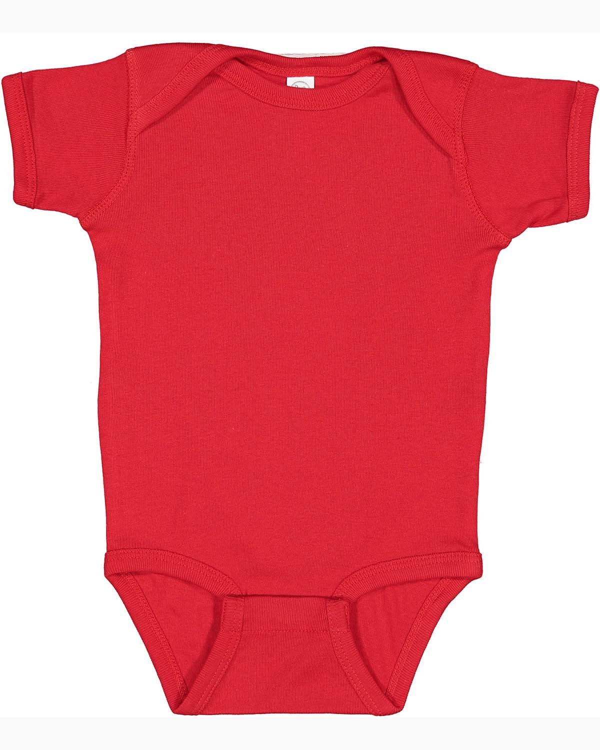 Rabbit Skins Infant Baby Rib Bodysuit RED 