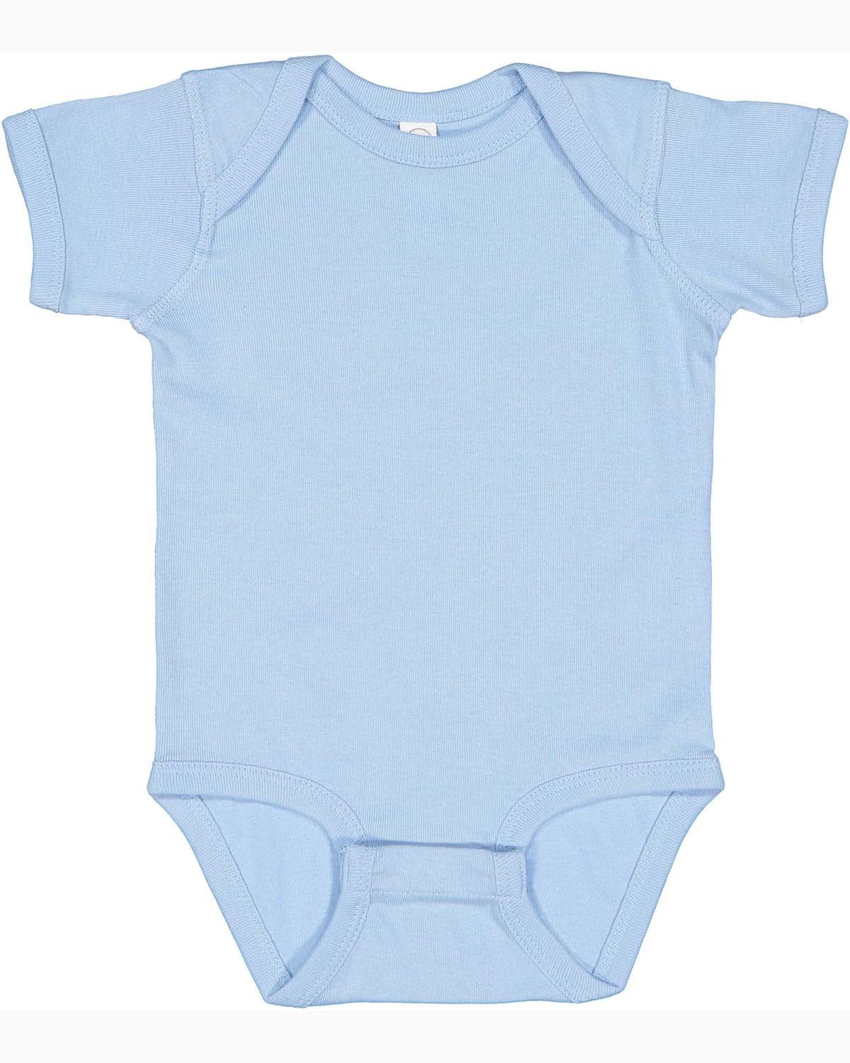 Rabbit Skins Infant Baby Rib Bodysuit LIGHT BLUE 