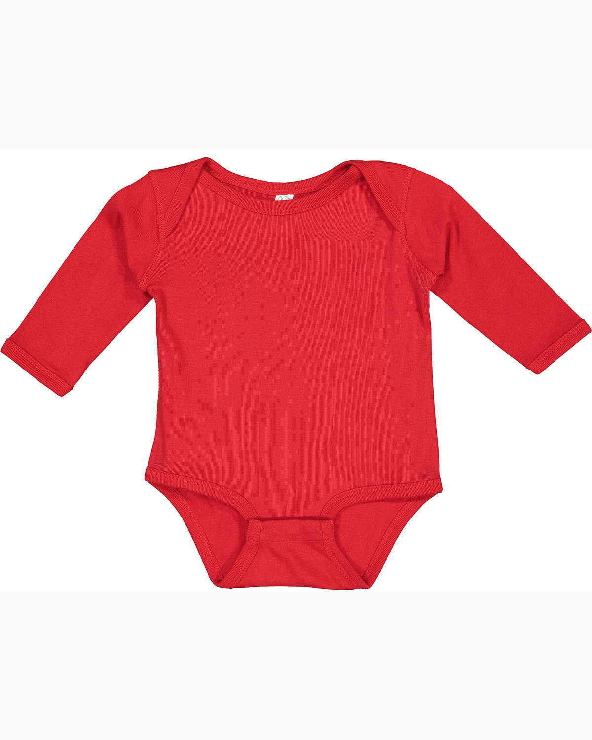 Rabbit Skins Infant Long-Sleeve Baby Rib Bodysuit RED 