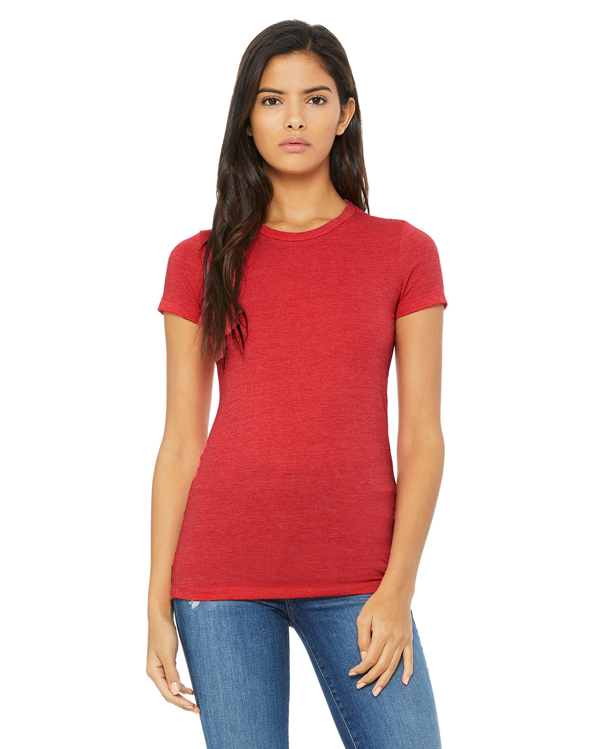 Bella + Canvas Ladies' The Favorite T-Shirt HEATHER RED 