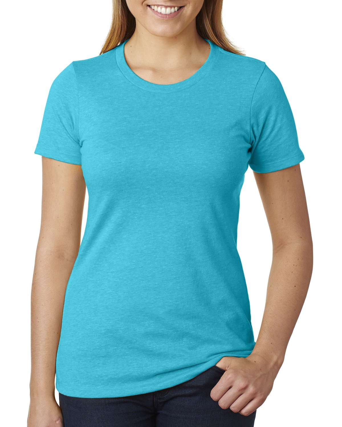 Next Level Ladies' CVC T-Shirt BONDI BLUE 