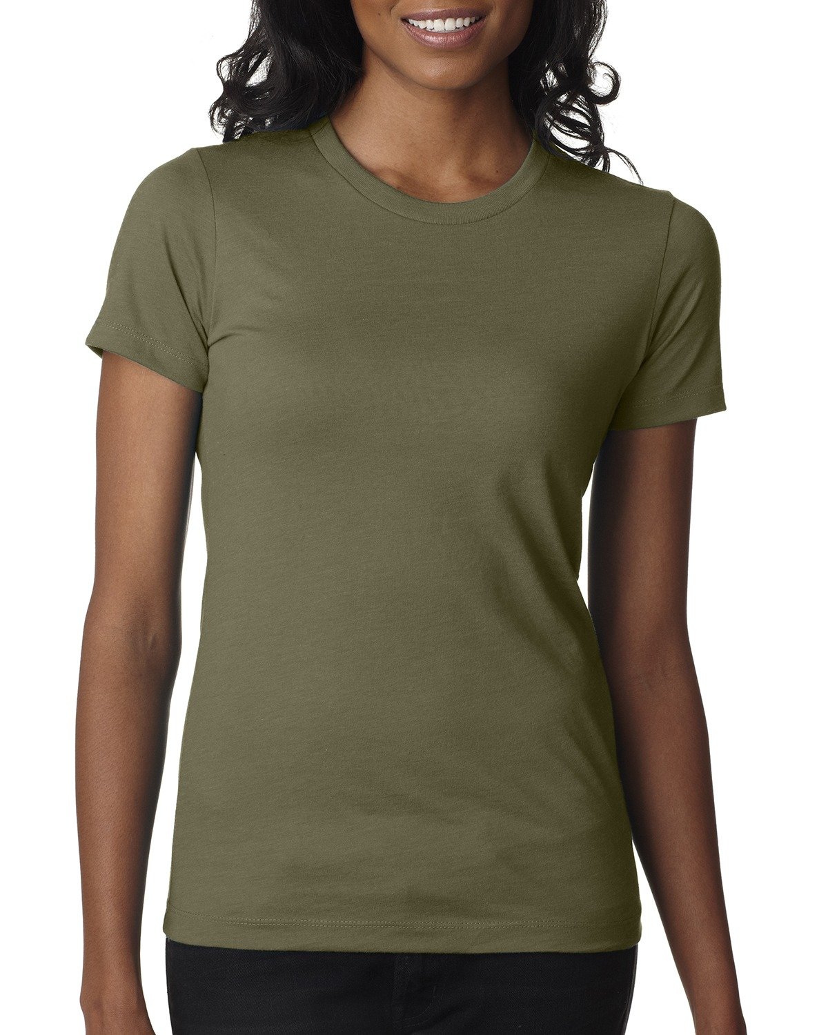 Next Level Ladies' CVC T-Shirt MILITARY GREEN 