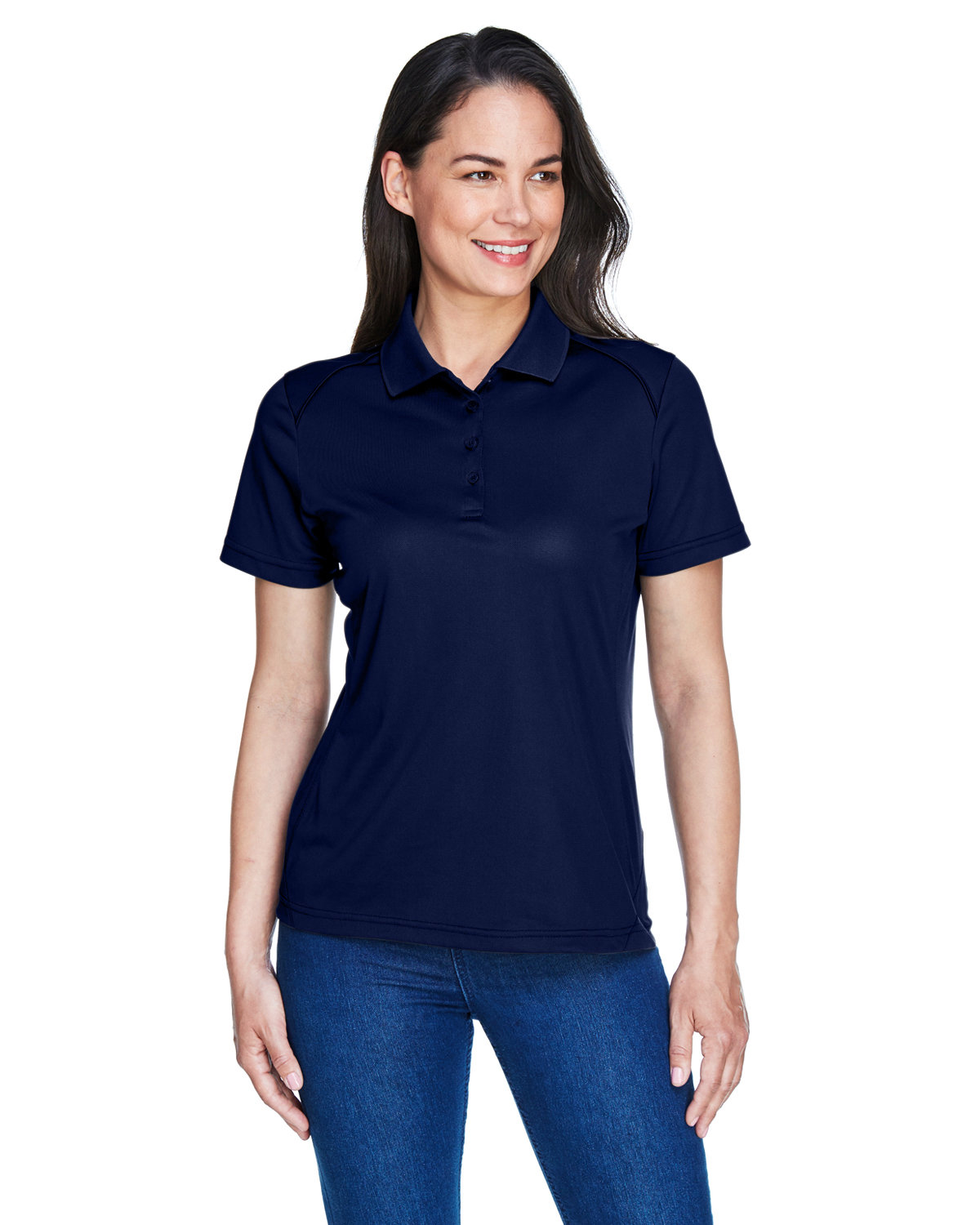 Extreme Ladies' Eperformance™ Shield Snag Protection Short-Sleeve Polo CLASSIC NAVY 