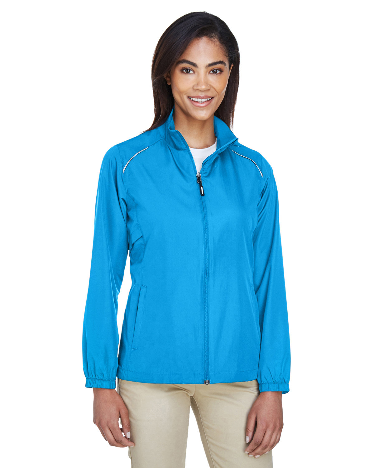 Core365 Ladies' Techno Lite Motivate Unlined Lightweight Jacket ELECTRIC BLUE 