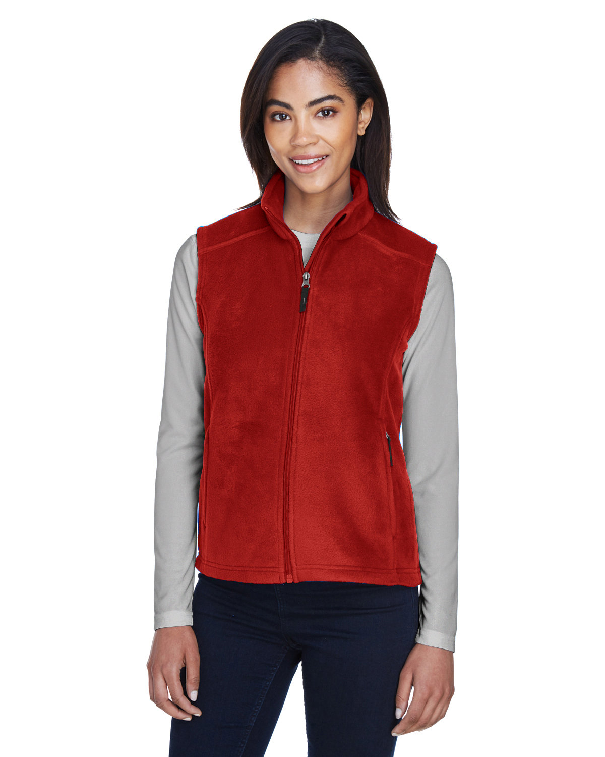 Core 365 Ladies' Journey Fleece Vest CLASSIC RED 