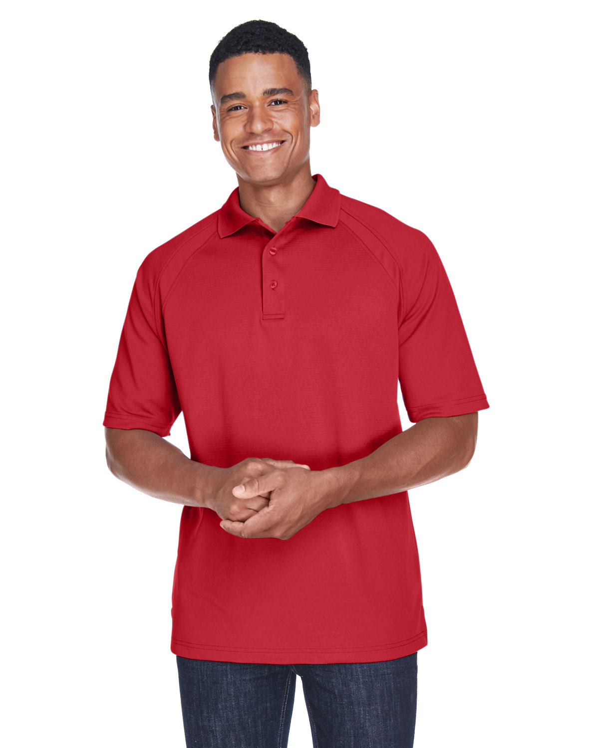 Extreme Men's Eperformance™ Ottoman Textured Polo CLASSIC RED 