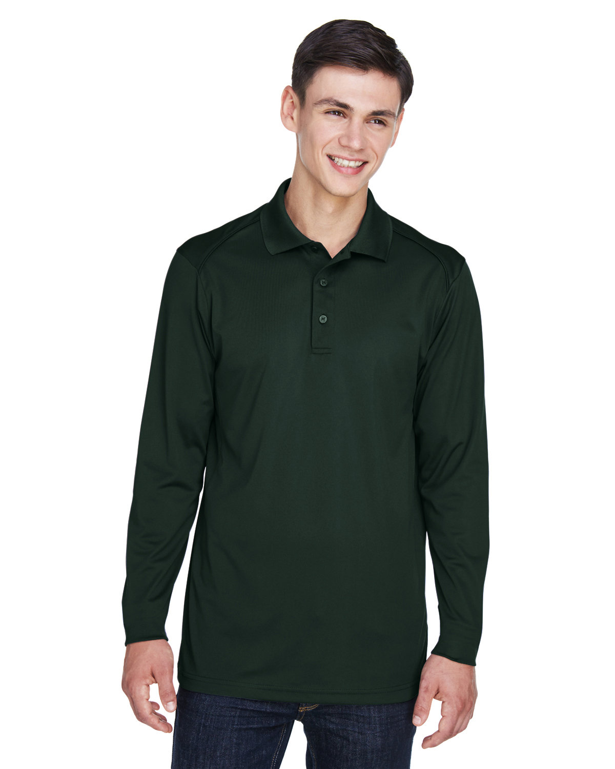 Extreme Men's Eperformance™ Snag Protection Long-Sleeve Polo FOREST 