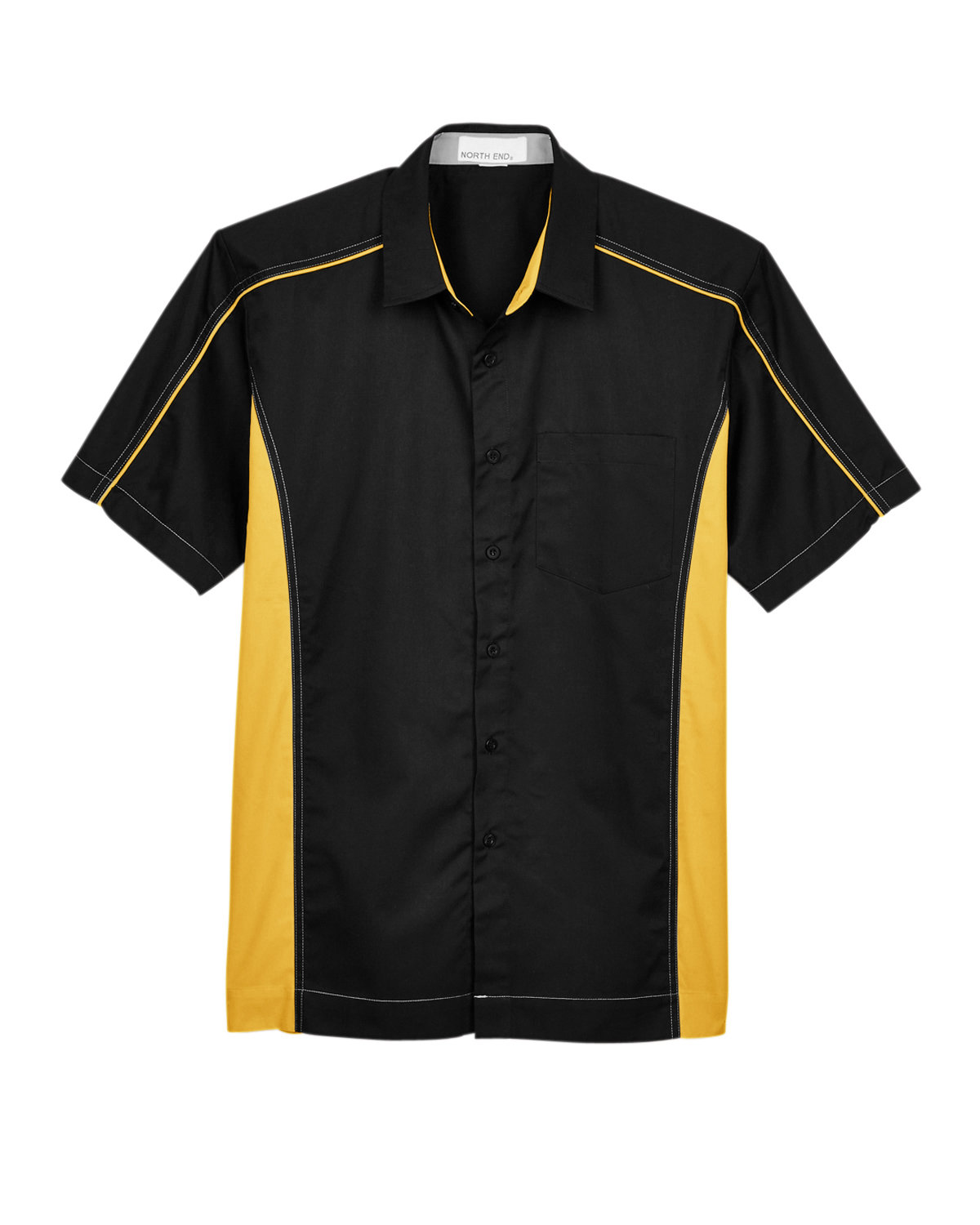 North End Men's Fuse Colorblock Twill Shirt | alphabroder Canada
