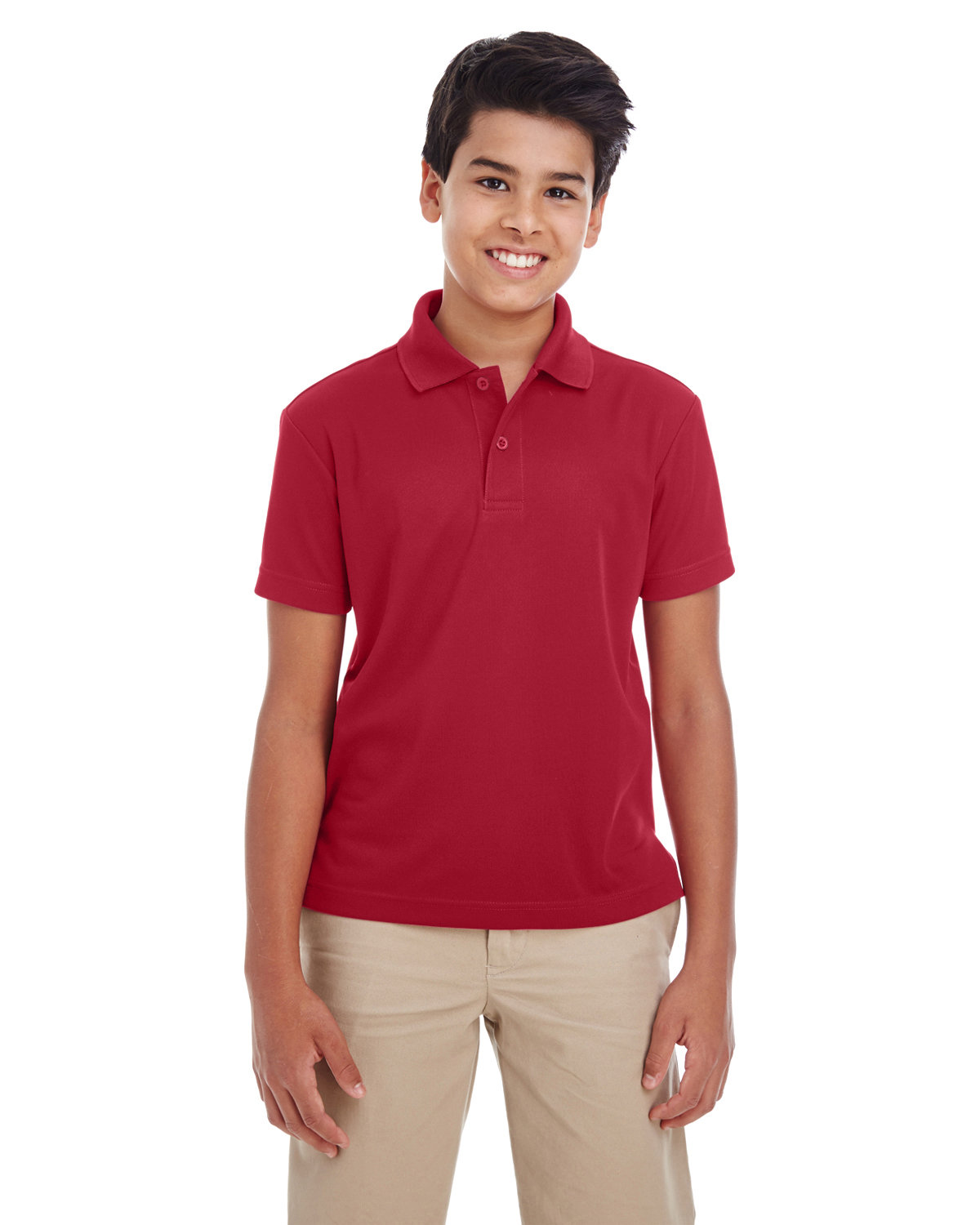 Core 365 Youth Origin Performance Piqué Polo CLASSIC RED 