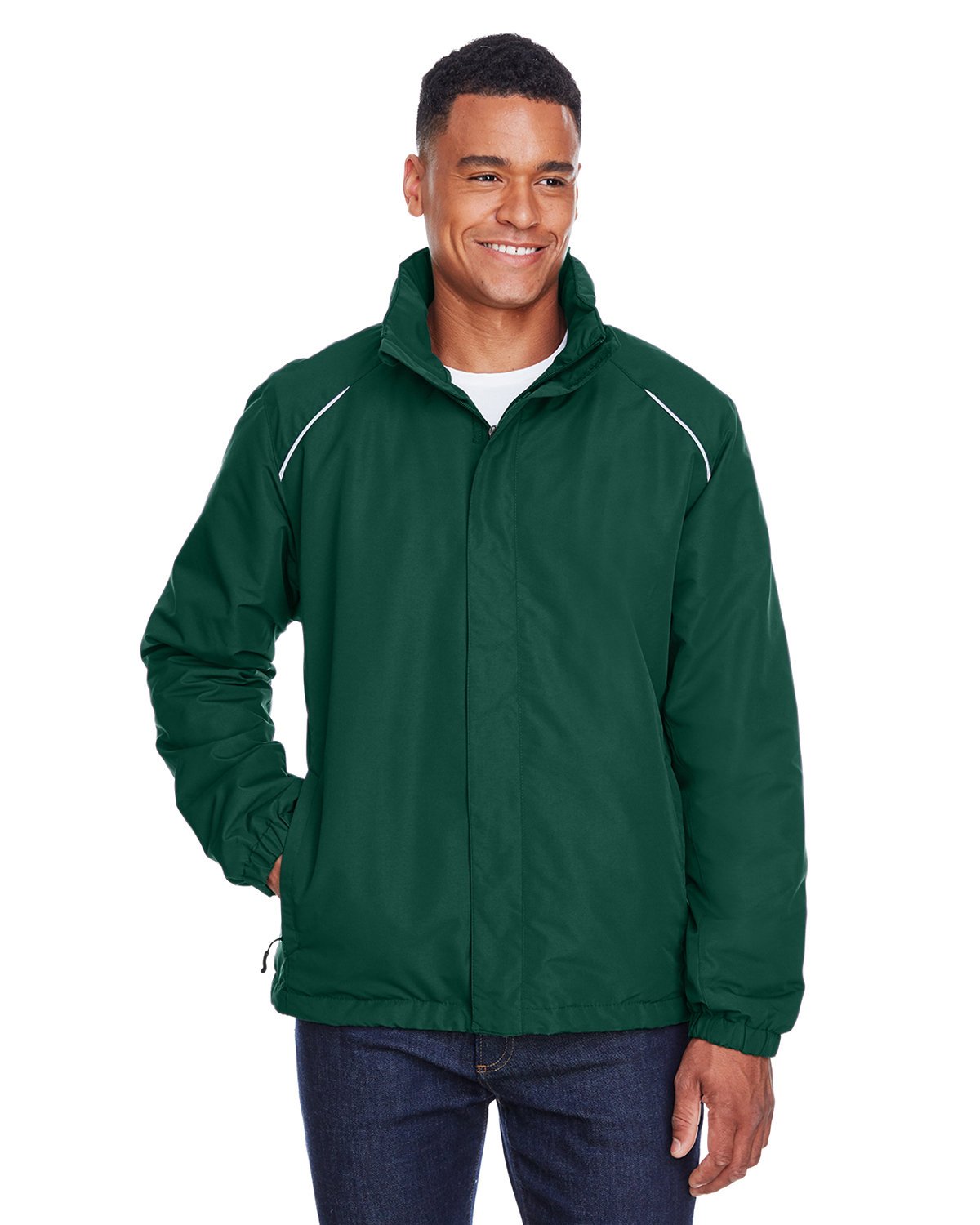 Core 365 Men's Profile Fleece-Lined All-Season Jacket FOREST 