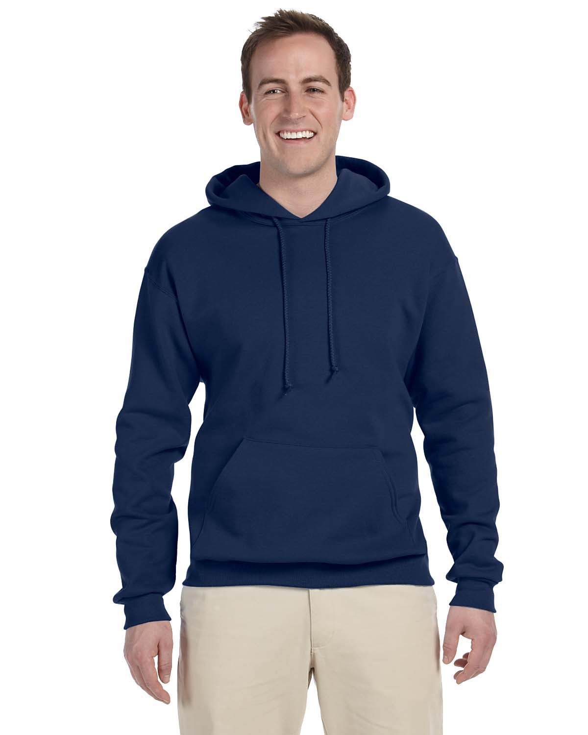Jerzees Adult NuBlend® Fleece Pullover Hooded Sweatshirt J NAVY 