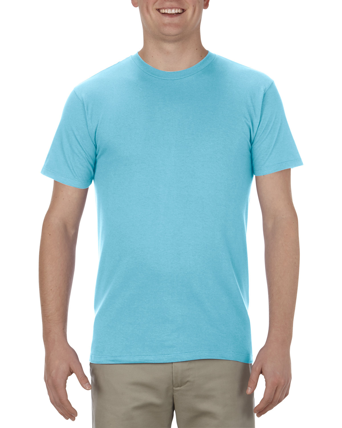 Alstyle Adult 4.3 oz., Ringspun Cotton T-Shirt PACIFIC BLUE 