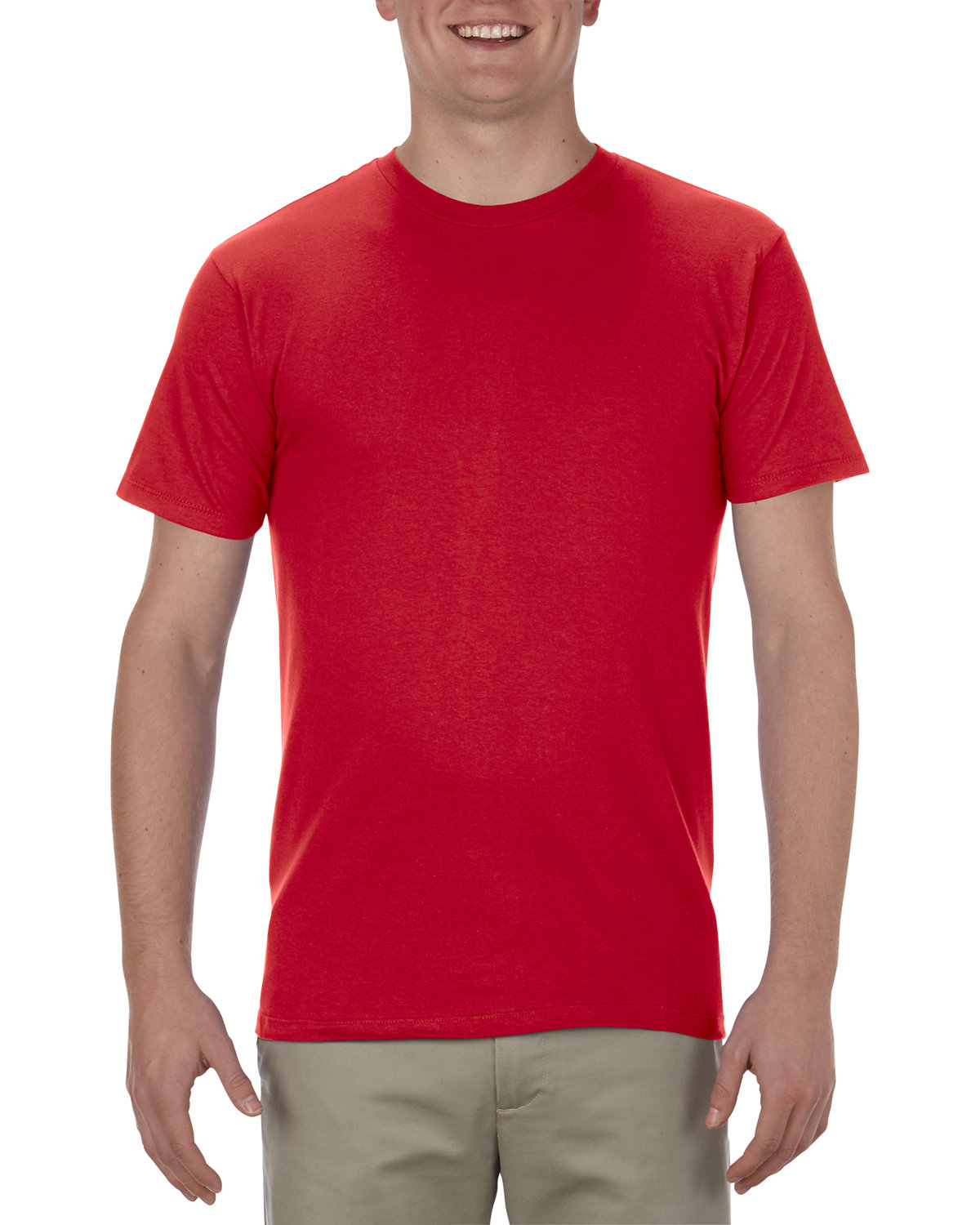 Alstyle Adult 4.3 oz., Ringspun Cotton T-Shirt RED 