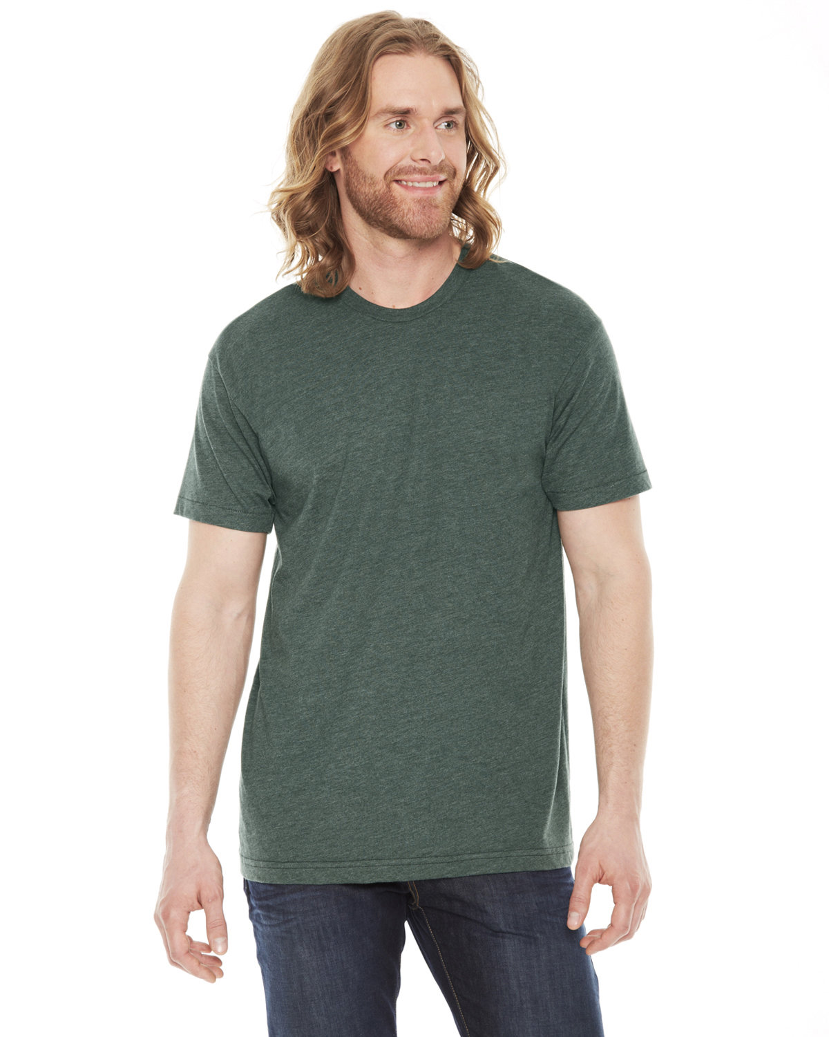 American Apparel Unisex Classic T-Shirt HEATHER FOREST 