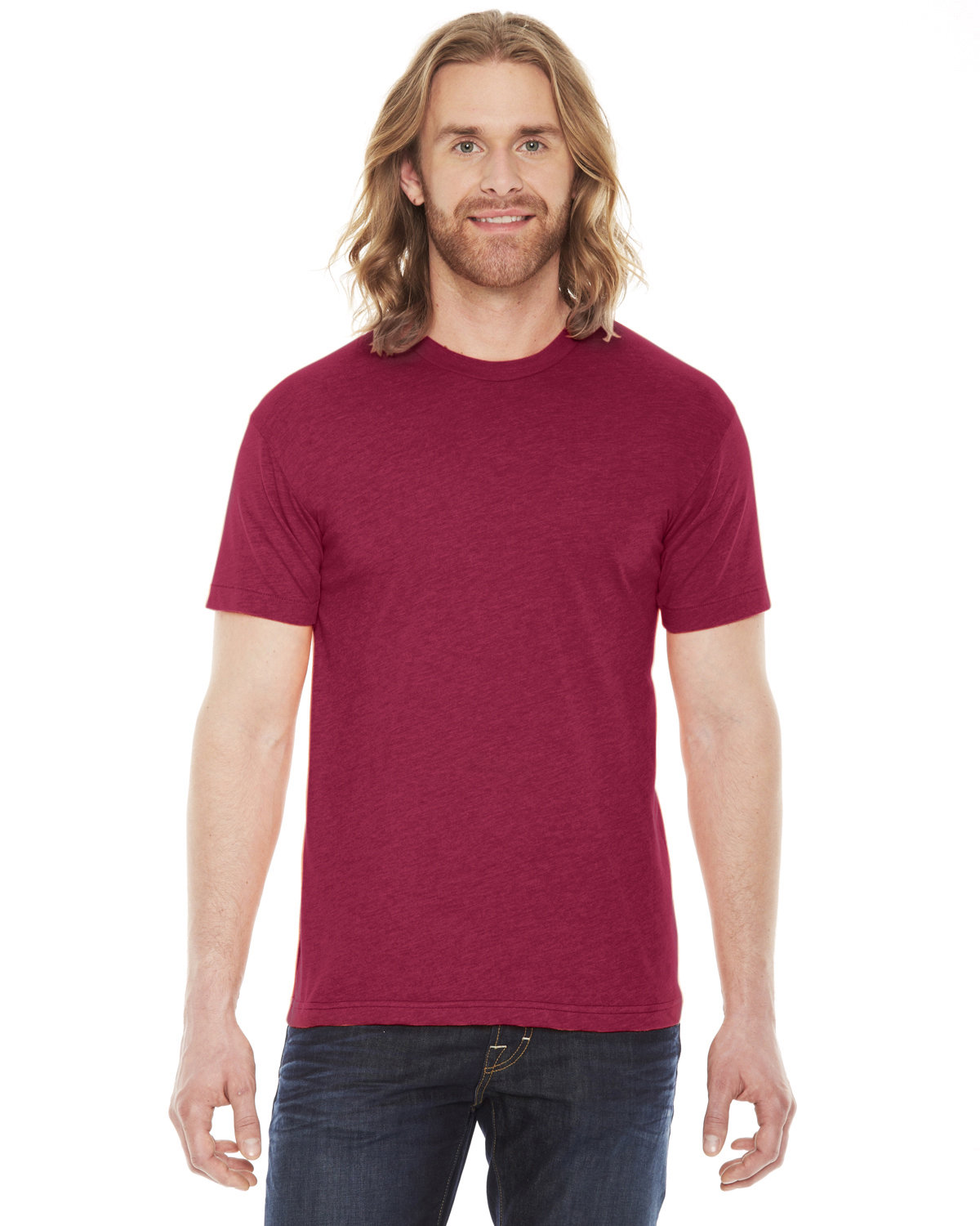 American Apparel Unisex Classic T-Shirt HEATHER RED 