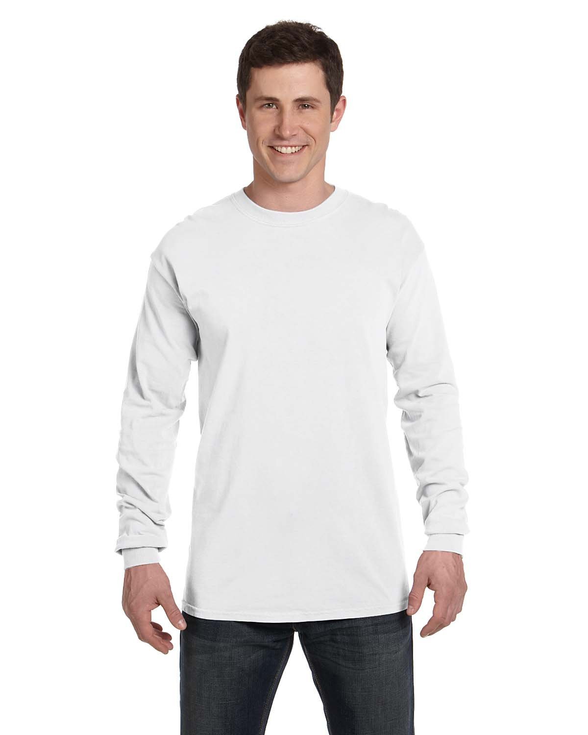 Comfort Colors Adult Heavyweight Long-Sleeve T-Shirt WHITE 