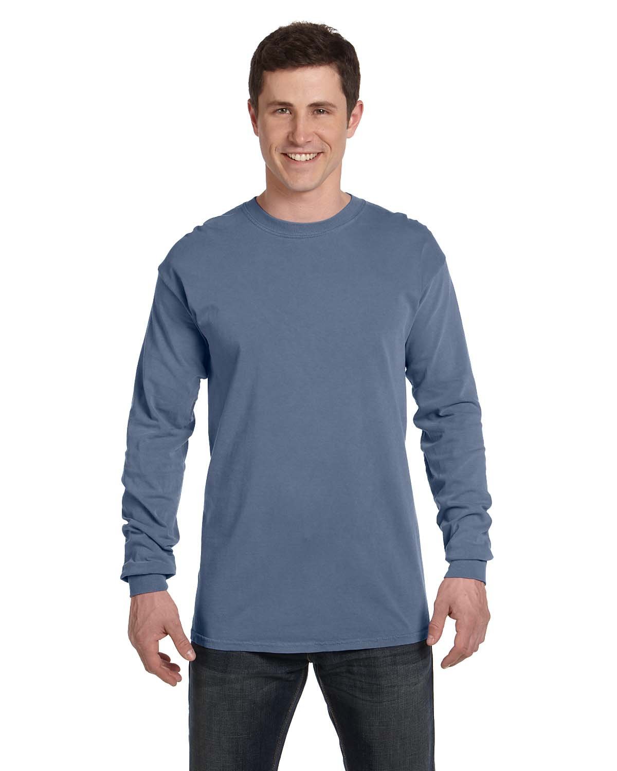 Comfort Colors Adult Heavyweight Long-Sleeve T-Shirt BLUE JEAN 