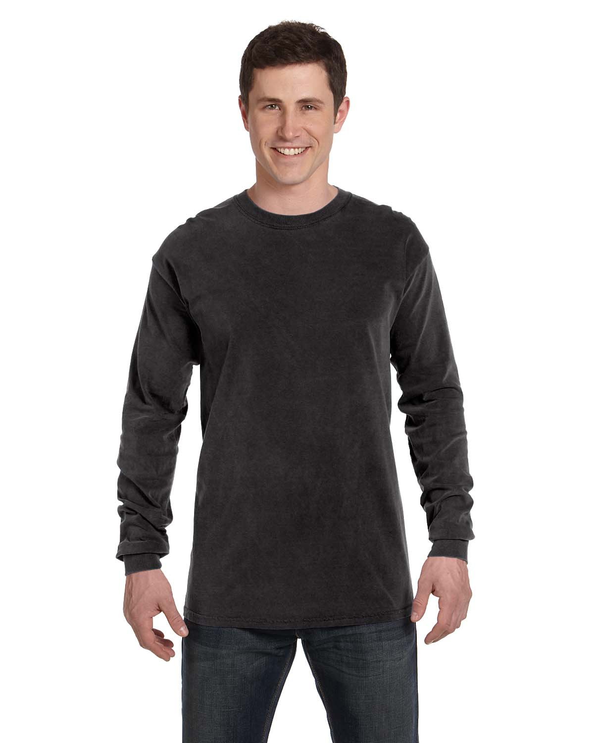 Comfort Colors Adult Heavyweight Long-Sleeve T-Shirt BLACK 