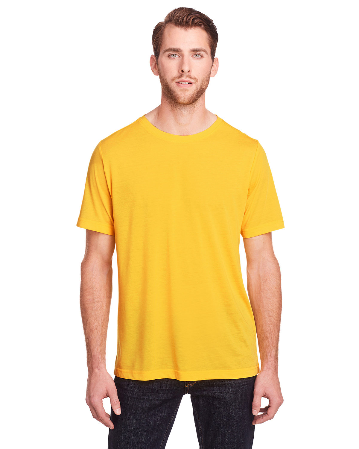 Core 365 Adult Fusion ChromaSoft Performance T-Shirt CAMPUS GOLD 